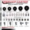 Service Caster 3-1/2'' Phenolic Swivel 1-1/2'' Expanding Stem Caster Set 2 Total Lock Brakes, 4PK SCC-EXTTL20S3514-PHR-2-S-2-112 - alternate 2